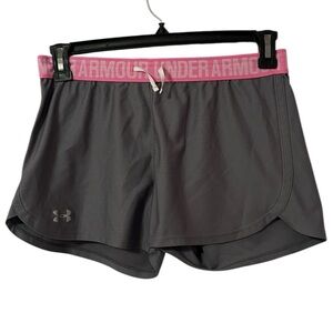 Under Armour Gray & Pink Play Up 3.0 Shorts